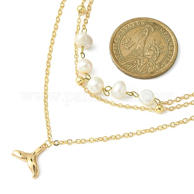 3 слоистые ожерелья NJEW-JN02560-1