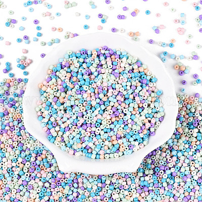 8/0 выпечка краска стеклянные бусины&nbsp;SEED-S003-KM-01-1