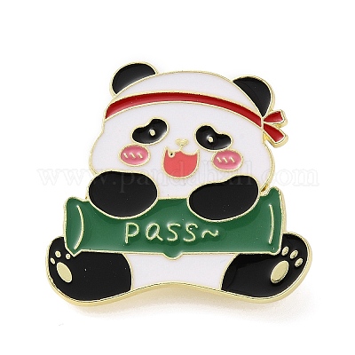 Эмалевые значки с изображением панды JEWB-B030-03C-G-1
