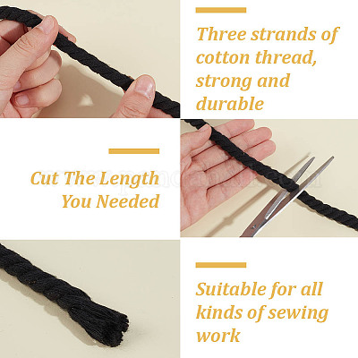 10м двухслойный плетеный хлопковый шнур OCOR-HY0001-50-1