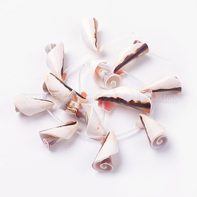 Нити бусин из натуральных пресноводных ракушек X-BSHE-L036-21-1