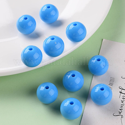 Непрозрачные акриловые бусины MACR-S370-C16mm-8-1