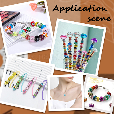 120шт смоляные европейские бусины FIND-SP0002-05B-1