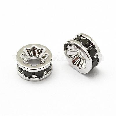 Латунь микро проложить класс aaa кубический цирконий шарик прокладки ZIRC-G100-6mm-61-NR-1