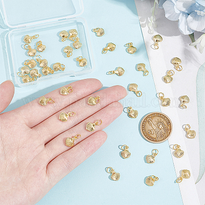 40 шт. Латунные подвески KK-UN0002-37-1