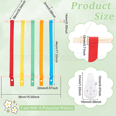 Подвесная рамка для хранения заколок HJEW-WH0248-138A-1