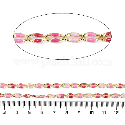 Цепи из латуни и эмали с ионным покрытием (IP) CHC-A008-01G-01-1