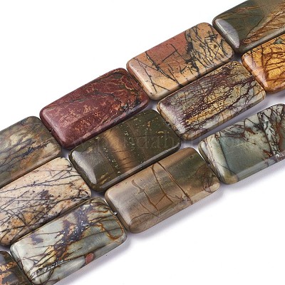 Природный камень Пикассо бисер нитей G-F590-06-1