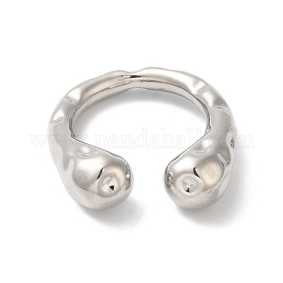 Латунные открытые манжеты для женщин RJEW-S407-06P-1