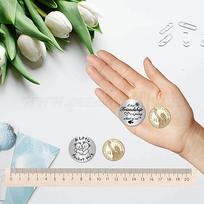 201 памятная монета из нержавеющей стали AJEW-CN0002-05F-1