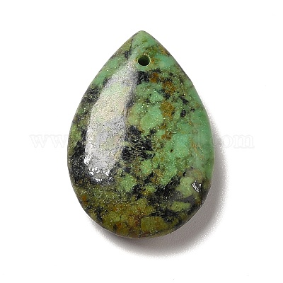 Кулоны с натуральной африканской бирюзой (яшмой) G-F729-03C-1