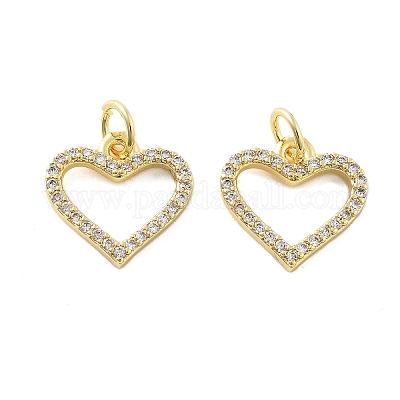 Латунные микро проложить кубического циркония подвески KK-C092-24F-G-1