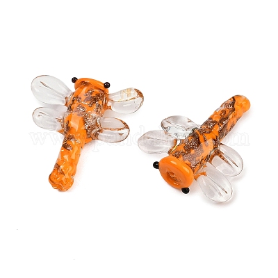 Прозрачные бусины лэмпворк FOIL-I017-01-1