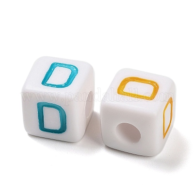 Непрозрачные акриловые бусины OACR-I022-01D-1