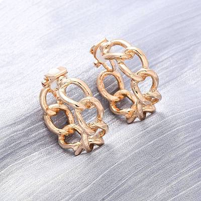 Клипсы из сплава силикона EJEW-Z120-01G-01-1