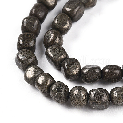 Природного пирита бисер нитей G-N346-04A-01-1