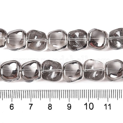 Стеклянные бусины с гальваническим покрытием  EGLA-N012-07Q-1