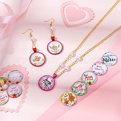 1 пакетик стеклянных кабошонов GGLA-PH0001-41B-1