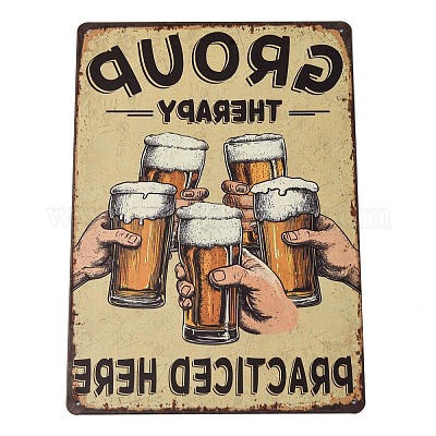 Старинный металлический оловянный знак AJEW-XCP0003-27B-1