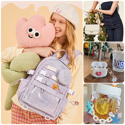 8 шт. 8 стиля подвески-брелки из сплава и смолы с эмалью KEYC-OC0001-11-1