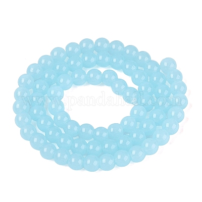 Nachahmung Jade Glasperlen &nbsp;GLAA-T032-J6mm-07-1