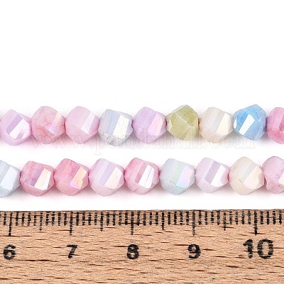 Антикоррозийные гальванические стеклянные бусины GLAA-T025-6mm-14I-1