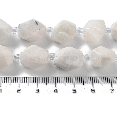 Бусины из натурального радужного лунного камня G-C182-21-01-1