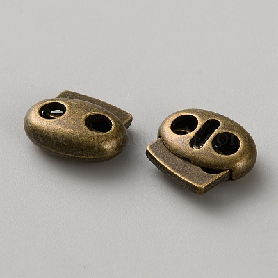 Гладкие пряжки из цинкового сплава AJEW-WH0435-14AB-1