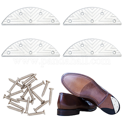 Sole Repair Kit for Men's Shoe and Boot. Metal Heel Plates and Nails. (M50)