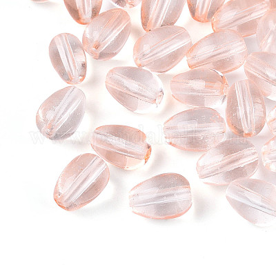 Выпечка расписные прозрачные стеклянные бусины DGLA-N014-10J-1