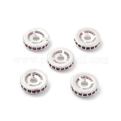 Латунные микро проложить кубического циркония бусы KK-R216-10C-S02-1