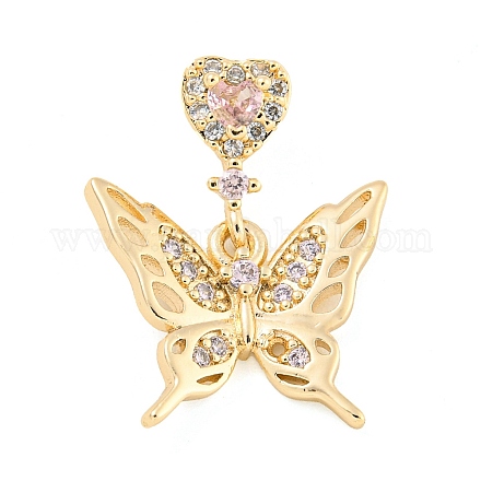 Покрытие стойки латунь микропаве прозрачные подвески из кубического циркония KK-F089-01G-1