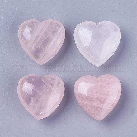 Pietra d'amore del cuore di quarzo rosa naturale G-O174-13-1