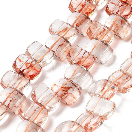 Transparent Glass Imitation Gemstone Beads Strands GLAA-G105-01B-1