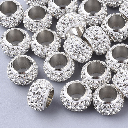 Abalorios de Diamante de imitación de arcilla polímero X-RB-S055-14-1