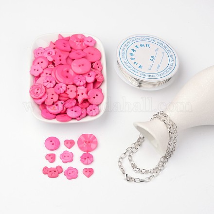 Kostenlose Tutorial DIY Schmuck-Sets für Braceletmaking DIY-LC0015-04-1