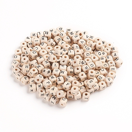 Natural Maple Wood Beads WOOD-WH0100-32-1