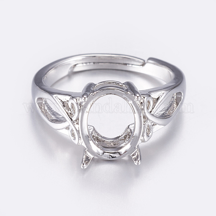 Componentes del anillo de dedo de bronce ajustable X-KK-G330-09P-1