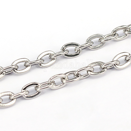 304 Stainless Steel Cable Chains CHS-L001-57-1mm-1