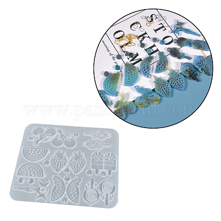 Moules en silicone pendentif bricolage SIMO-PW0015-06F-1