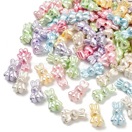 Непрозрачные акриловые бусины с имитацией жемчуга OACR-B031-49-1