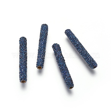 Perles en laiton de strass RB-G166-02B-1