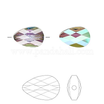 Perles de cristal autrichien 5056-10x6-001PARSH(U)-1