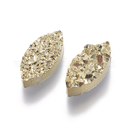 Perlas de resina de piedras preciosas druzy imitación RESI-L026-E02-1
