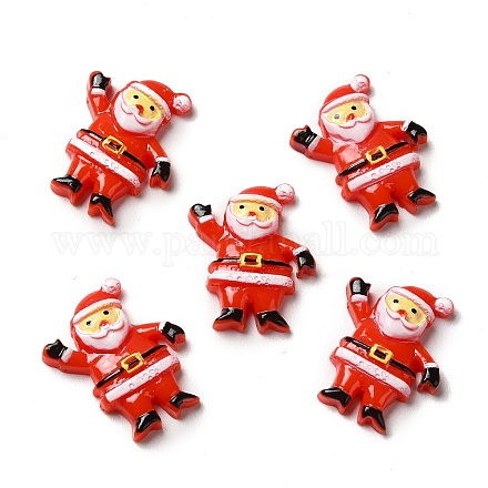 Christmas Opaque Resin Cabochons RESI-K019-41-1
