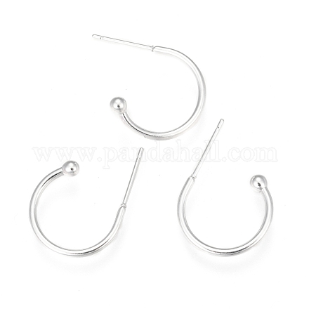 304 Stainless Steel Earring Hooks STAS-K211-01S-A-1
