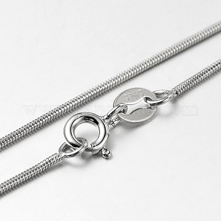 Trendy Sterling Silver Snake Chain Necklaces STER-M050-B-01-1
