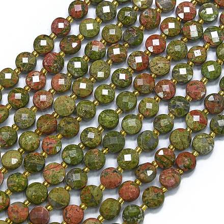 Природные Unakite бисер нитей G-K389-B55-01-1