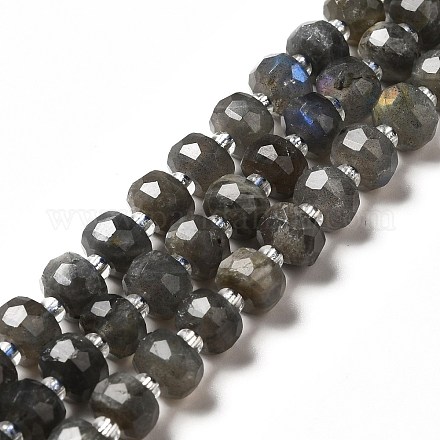 Chapelets de perles en labradorite naturelle  G-G980-03-1