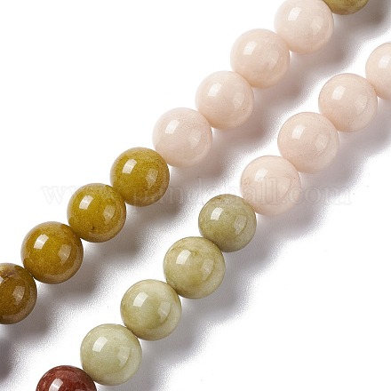 Natürliche Jade Perlen Stränge G-I334-07C-1
